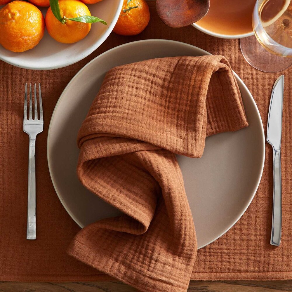 Quince Organic Airy Gauze Napkins - Picture 3 of 7
